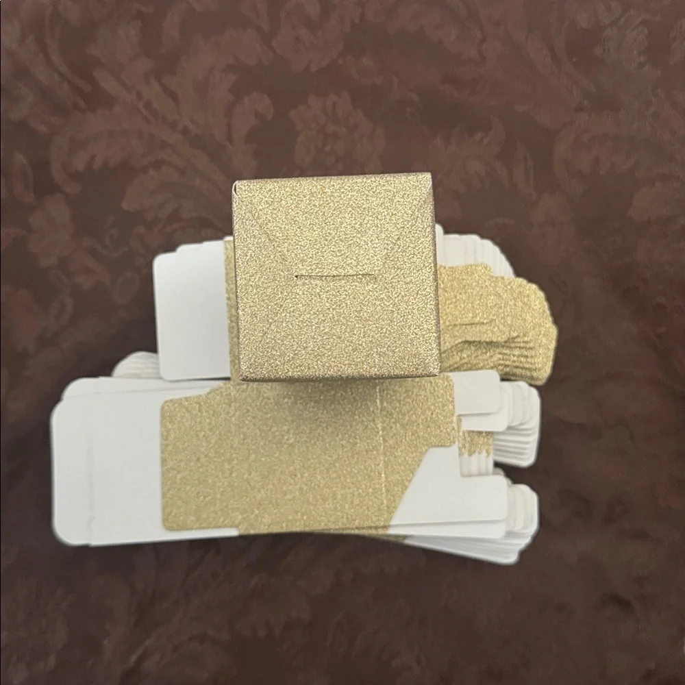 Gold Glitter Folding Box 2